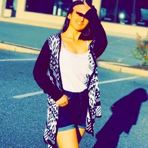 Cardigans, black and white outerfit